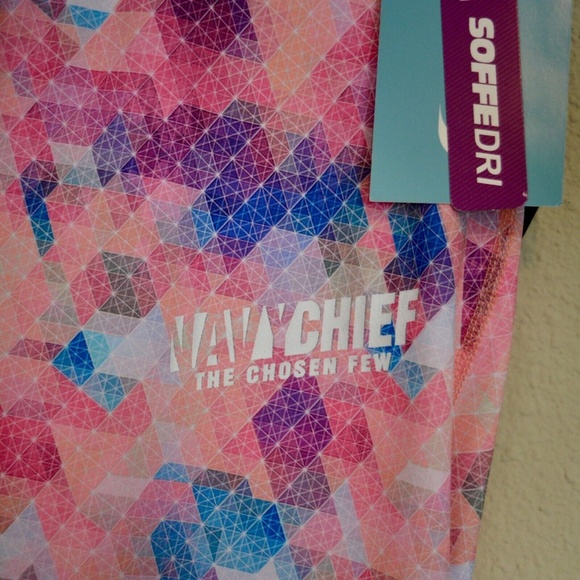 Soffe Dri Capris - US Navy Chief - Multicolor Blurred Geometric Pattern - L - Picture 5 of 5